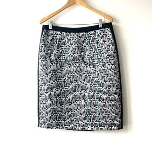 Hugo Boss Black Jacquard Votina Print Skirt – Size 12
